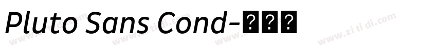 Pluto Sans Cond字体转换